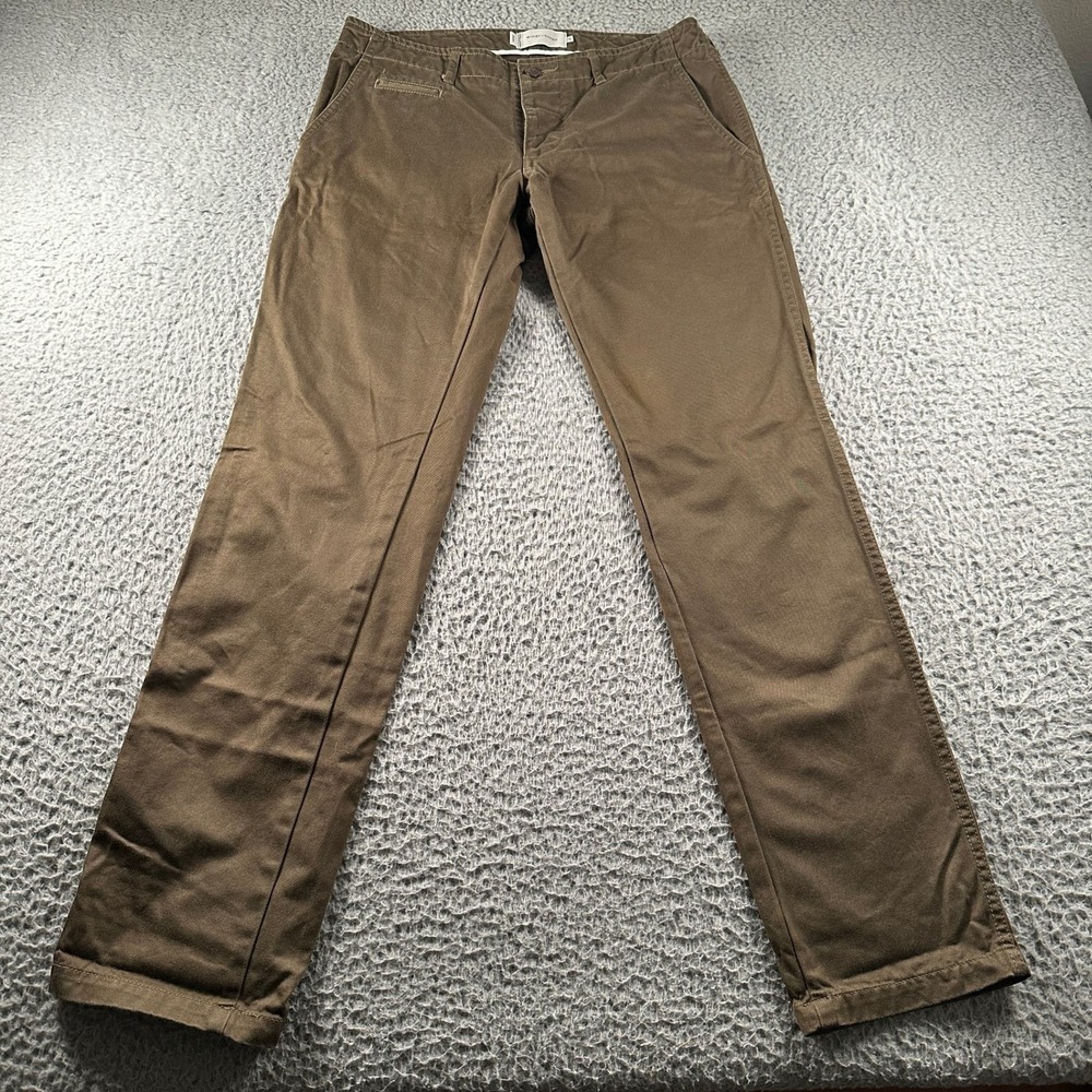 wings+horns Pants Mens 31 Brown Cotton‎ Chino Straight Leg Made in Japan
